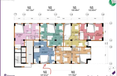 5-комн. квартира, 3 этаж, 148 м², Исмоили сомони