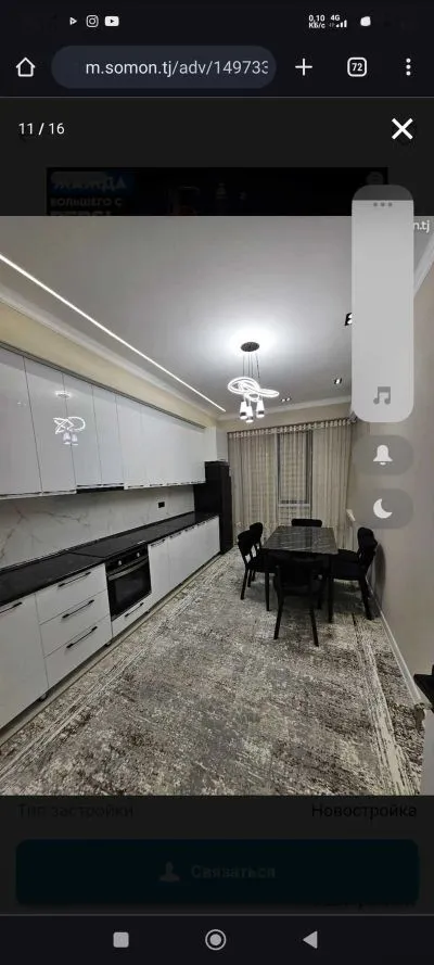3-комн. квартира, 5 этаж, 101м², шохмансур