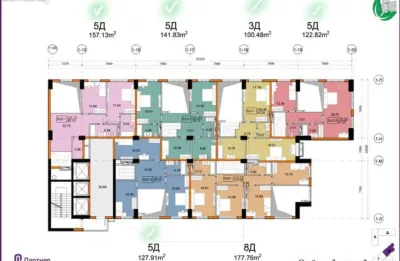 3-комн. квартира, 3 этаж, 117 м², Исмоили сомони