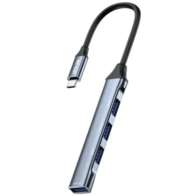 USB-хаб Green Lion 4 IN 1 USB-C Hub - Docking Station Adapter черный