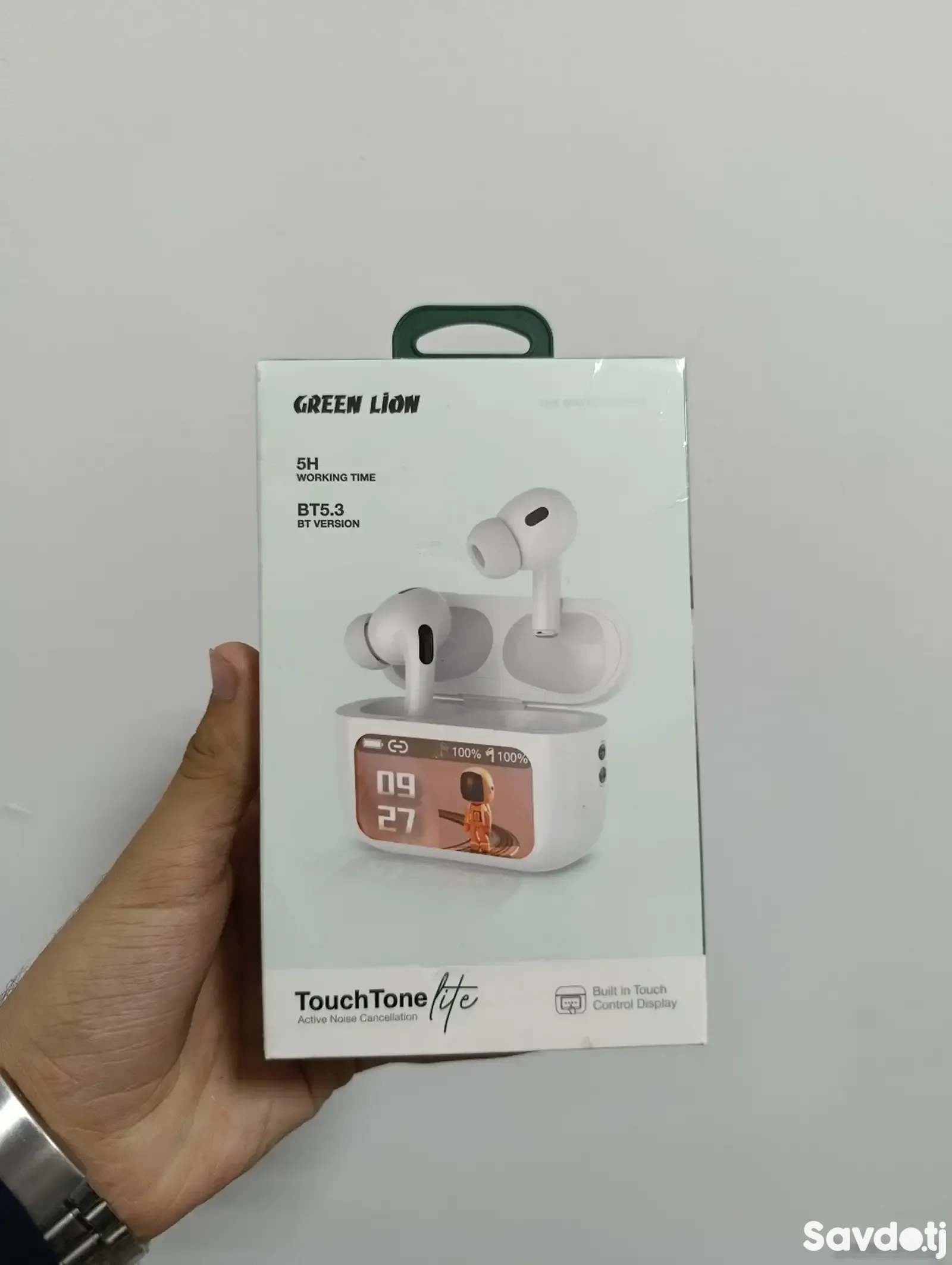 Беспроводные наушники Green Lion Touch Tone Lite Active Noise Cancellation белый