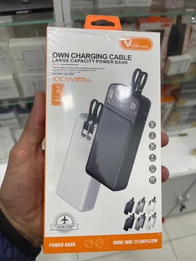 Портативный Power Bank Viaking 100w, 20.000 mah PD66