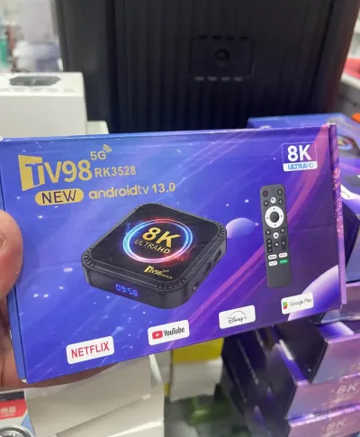 ТВ-приставка SMART TV Box 8K ULTRA HD WIFI 5G Android 13 TV98 RK3528, 64 Gb