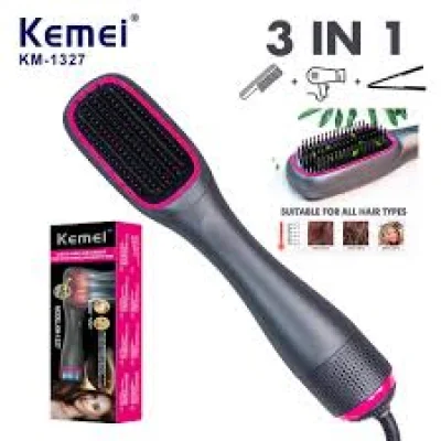 Электрическая фен щетка для волос Kemei KM-1327