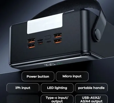 Повербанк Remax с фонарикам FP-1 100000 mAh