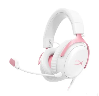 Игровая проводная гарнитура HyperX Cloud III White Pink