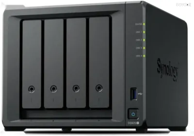 Сетевое хранилище Synology DiskStation DS925 plus, 4-Bay NAS AMD Ryzen 4ГБ ECC