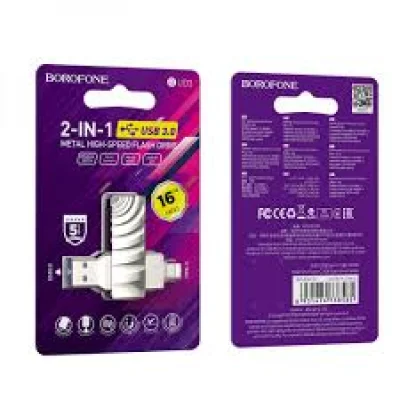 USB - Type-c флеш накопитель BOROFONE BUD3 16 ГБ