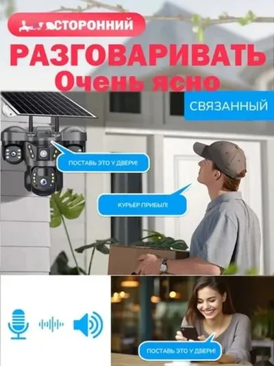 Солнечная камера видеонаблюдения
