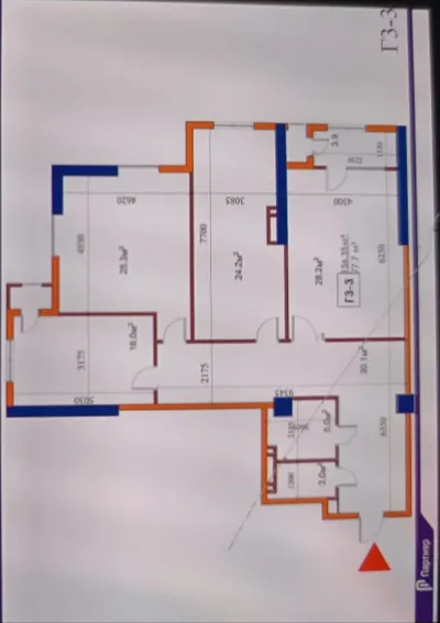 3-комн. квартира, 12 этаж, 136 м², Чулочка, ЖК «Бустон Сити»