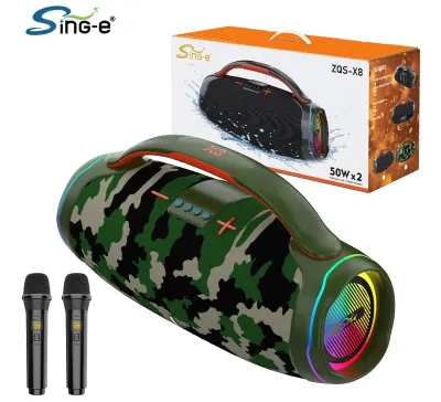 Беспроводная колонка ZQS-X8 с Bluetooth, 100 Вт