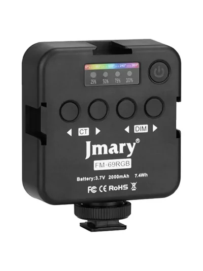 Портативный осветитель Jmary FILL-59R LED, для съемки фото и видео хром