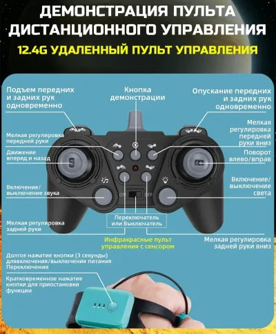 Интерактивная игрушка робот собака на пульте управления