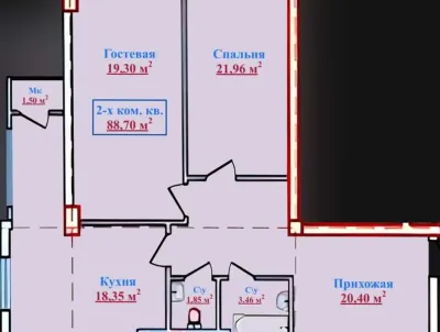 3-комн. квартира, 1 этаж, 89 м², Сомони