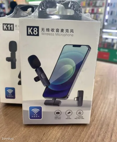 Микрофон петличный Wireless Microphone K8 петличка беспроводной