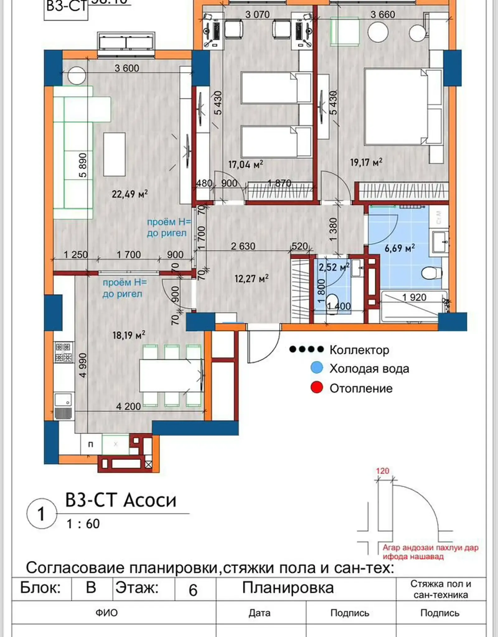 3-комн. квартира, 6 этаж, 98 м², Сити парк, МГУ