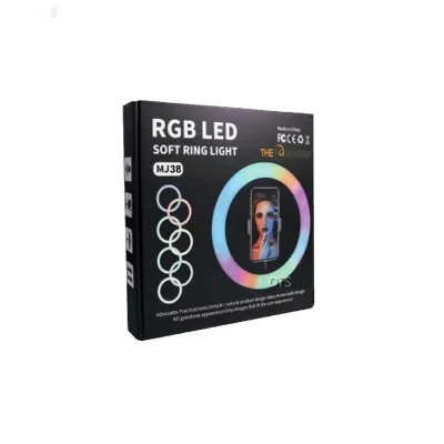 Кольцевая лампа RGB MJ38 38 см цветная