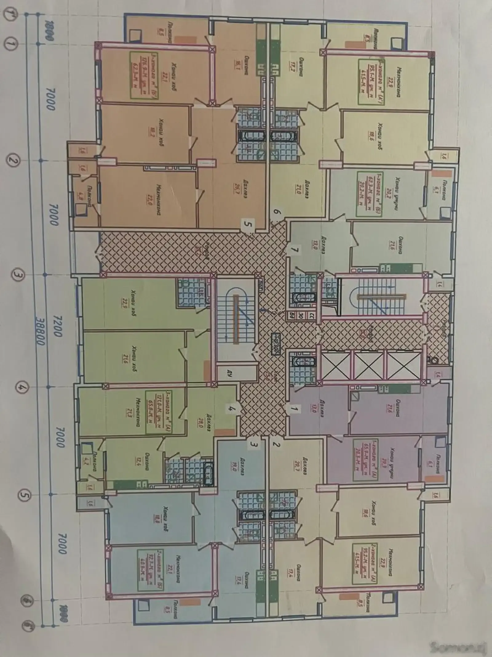 1-комн. квартира, 3 этаж, 66 м², 82 мкр, Доми Гулдаста