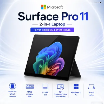 Планшет-ноутбук Microsoft Surface Pro 11 Core Ultra 7 16ГБ 512ГБ SSD Black