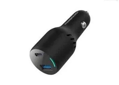 Автомобильное зарядное устройство Powerology 35W PD + QC30 LED Dual