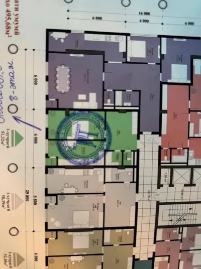 1-комн. квартира, 8 этаж, 51 м², Хисор