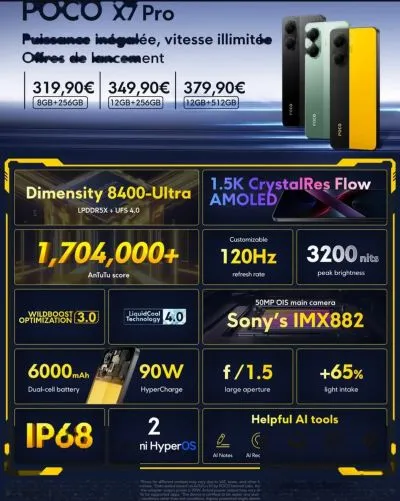 Xiaomi X7 Pro 5g 256 gb