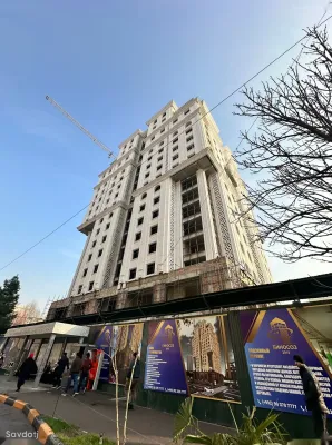 3-комн. квартира, 13 этаж, 102 м², Улица Айни 26, Садбарг, Гостиница Душанбе, Шохмансур