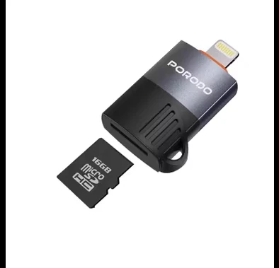 Переходник Porodo Lightning OTG TF Card  Reader