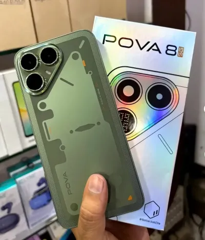 Tecno Pova 8 5G 16/256Gb black 8000Мач — миниатюра 3