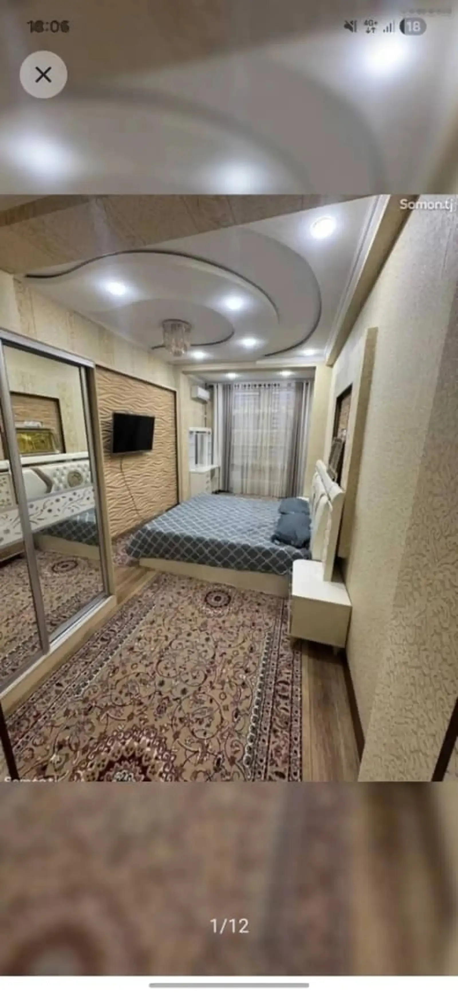 2-комн. квартира, 10 этаж, 75м², танка доми Арванд