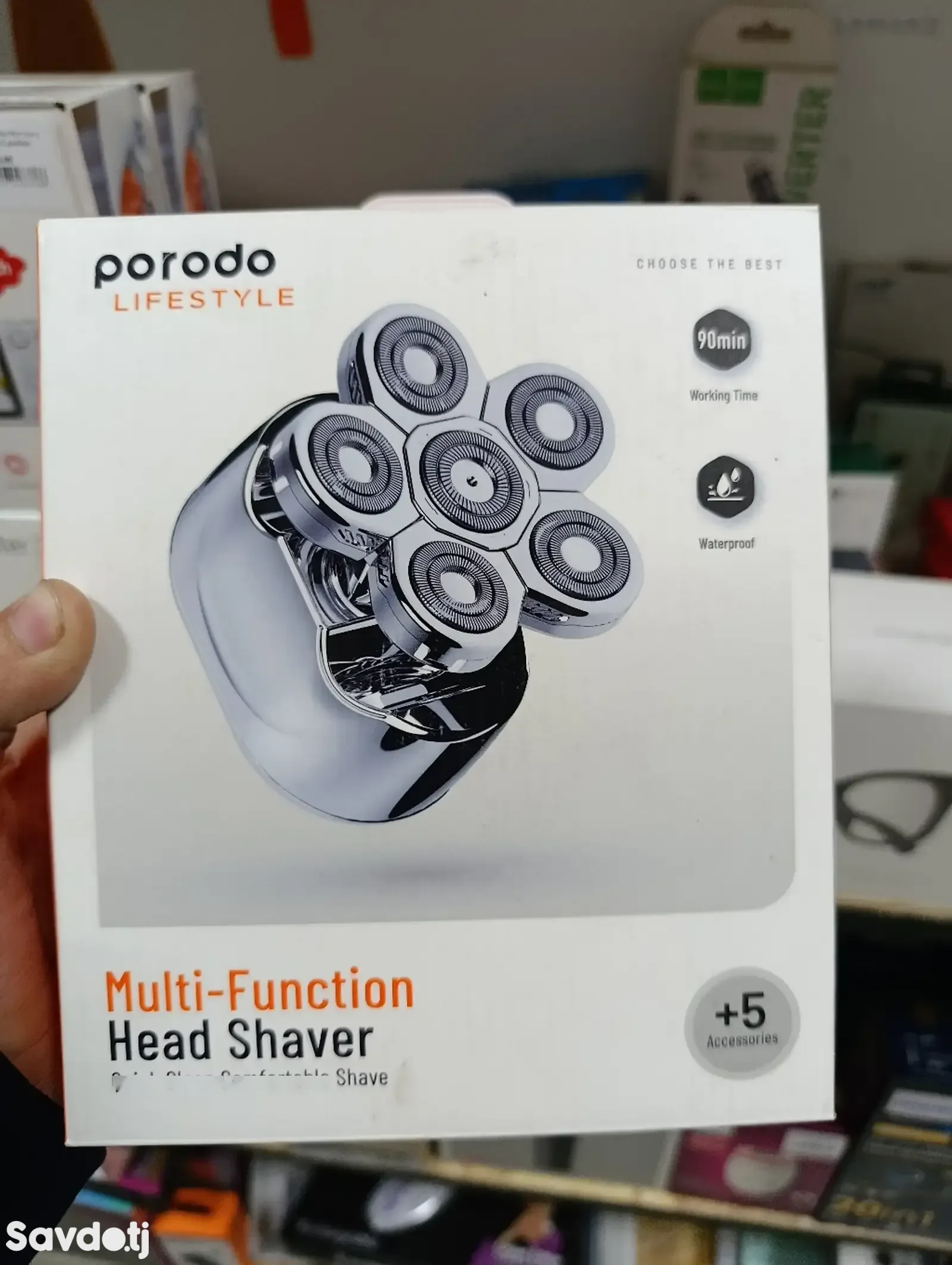 Электробритва Porodo Lifestyle 6 in 1 Electric Shaver for Men 600mAh серебристый