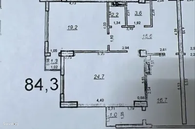 2-комн. квартира, 7 этаж, 84 м², И. Сомони