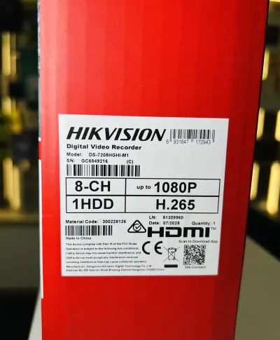 Видеорегистратор Hikvision DVR DS-7208HGHI-M1/TSTD