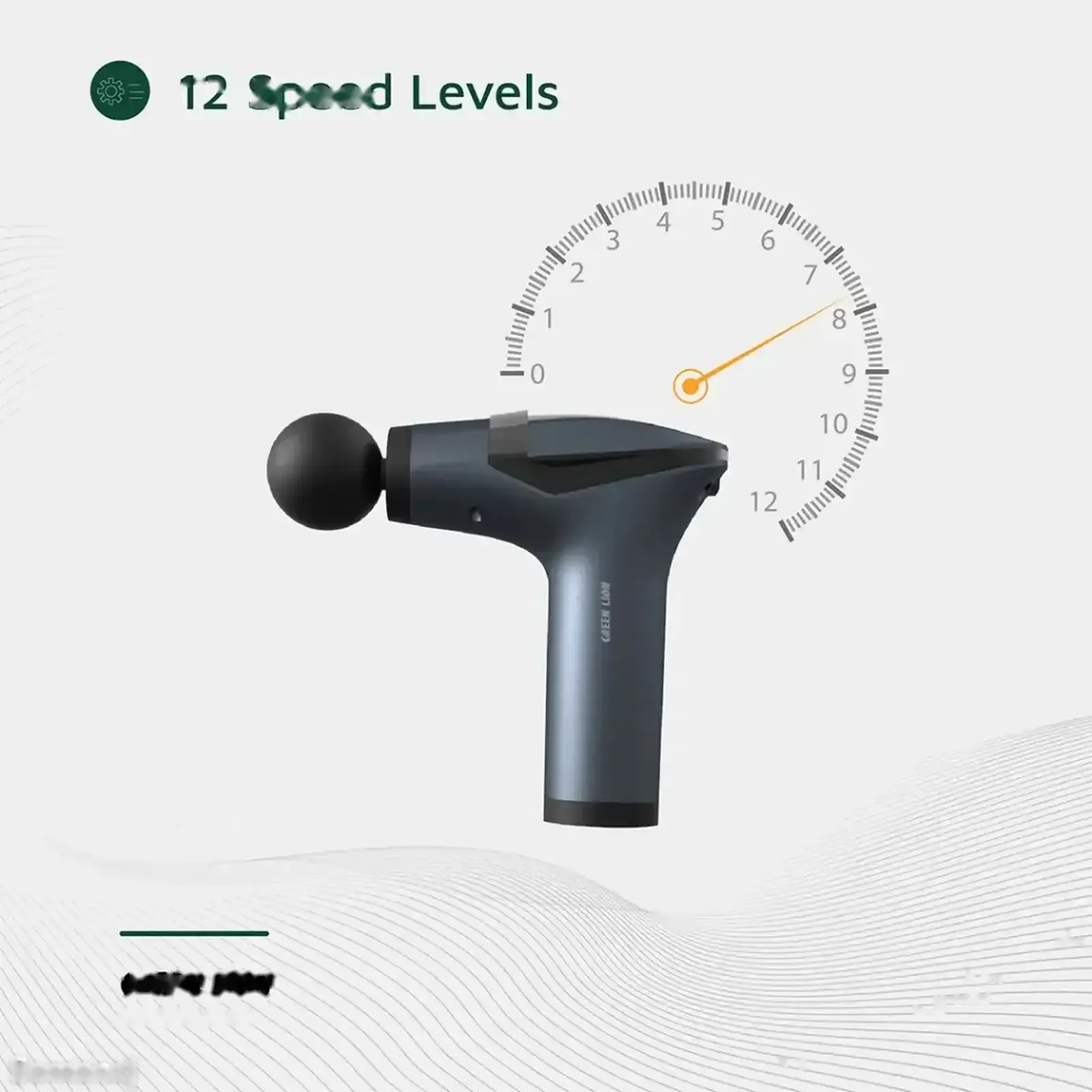Ударный массажер Green Lion Multifunctional Massage Gun GMG 05 черный