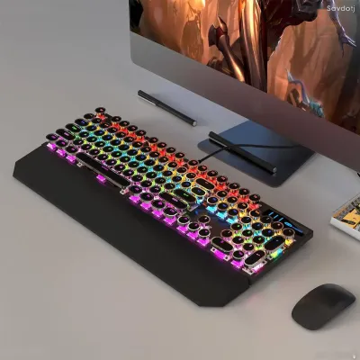 Механическая Клавиатура MageGee MK-Storm Blue Switch LED ENG Black