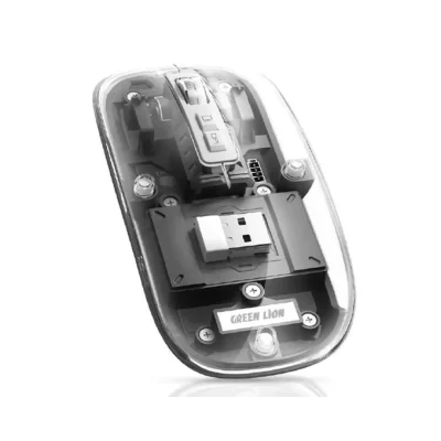 Мышь Green Lion Transparent Mouse Lite серый