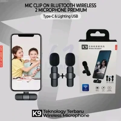 Комплект из двух беспроводных микрофонов на одно устройство Apple Iphone