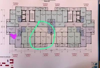 2-комн. квартира, 15 этаж, 94 м², назди Садбарг, чорроҳаи Чулочка, Гуля Голд