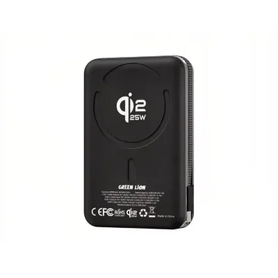 Повербанк Green Lion WELLINGTON 10000mAh Magsafe Power Bank PD 35W, черный