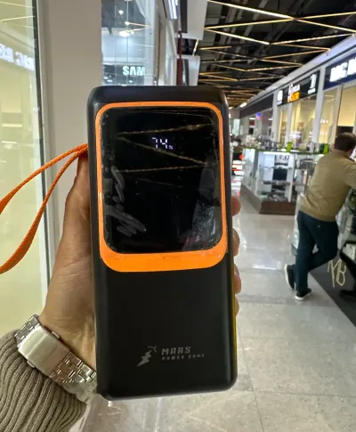 Внешний аккумулятор с фанарикам Powerbank Mars 50000 mah