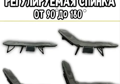 Раскладушка туристическая с матрасом 190х70х30см