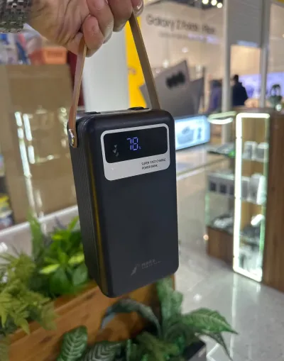 Внешний аккумулятор с фонарик Powerbank Mars 60000 mah
