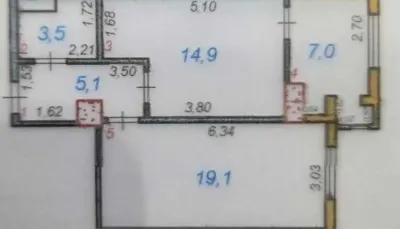 2-комн. квартира, 15 этаж, 50 м², Фирдавси