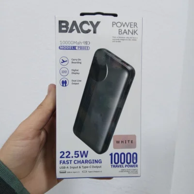 Повербанк Bacy PB003 10000mAh белый