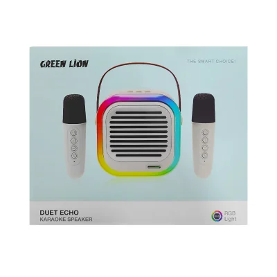 Портативная караоке колонка  Green Lion Duet Echo  Karoke Speaker - Beige