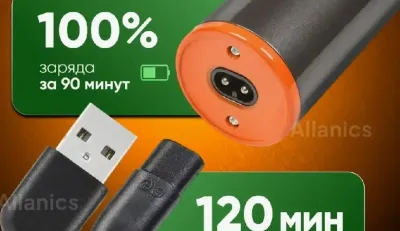 Электробритва мужская аккумуляторная с дисплеем 3 насадками
