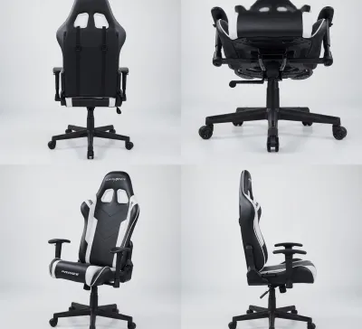 Игровое кресло DXRacer Prince Series черно-белое 2026