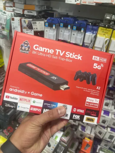 Консоль игровая приставка до телевизора Game TV Stick X2 64Gb 8K HDR 5G