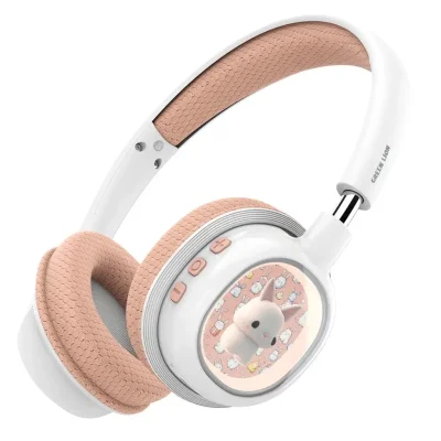 Детские беспроводные наушники Green Lion GK-600 Kids Wireless Headphone, розовый