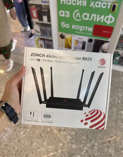 Роутер wi-fi 4G B825 с сим картой и с внешними антеннами